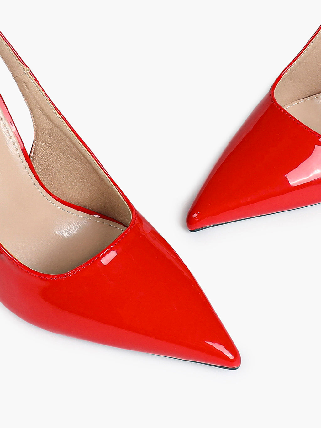 Pointed Toe Slingback Heels Metallic Party Clubwear