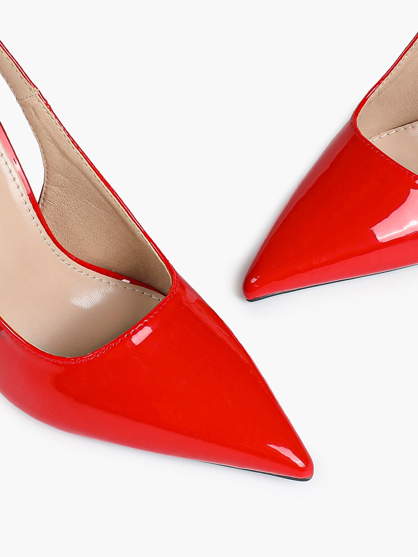 Pointed Toe Slingback Heels Metallic Party Clubwear