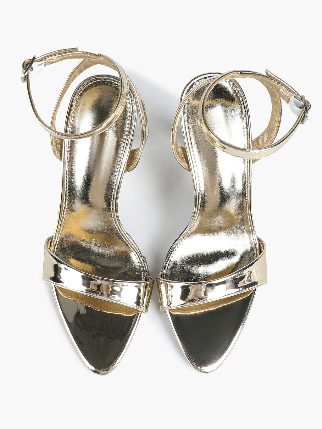 Patent Leather Ankle Strap Heeled Sandals Open Toe Stiletto Engagement Wedding Party