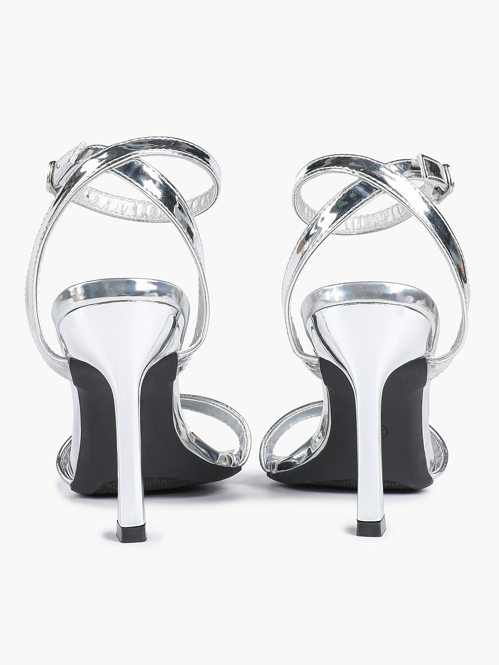 Patent Leather Ankle Strap Heeled Sandals Open Toe Stiletto Engagement Wedding Party