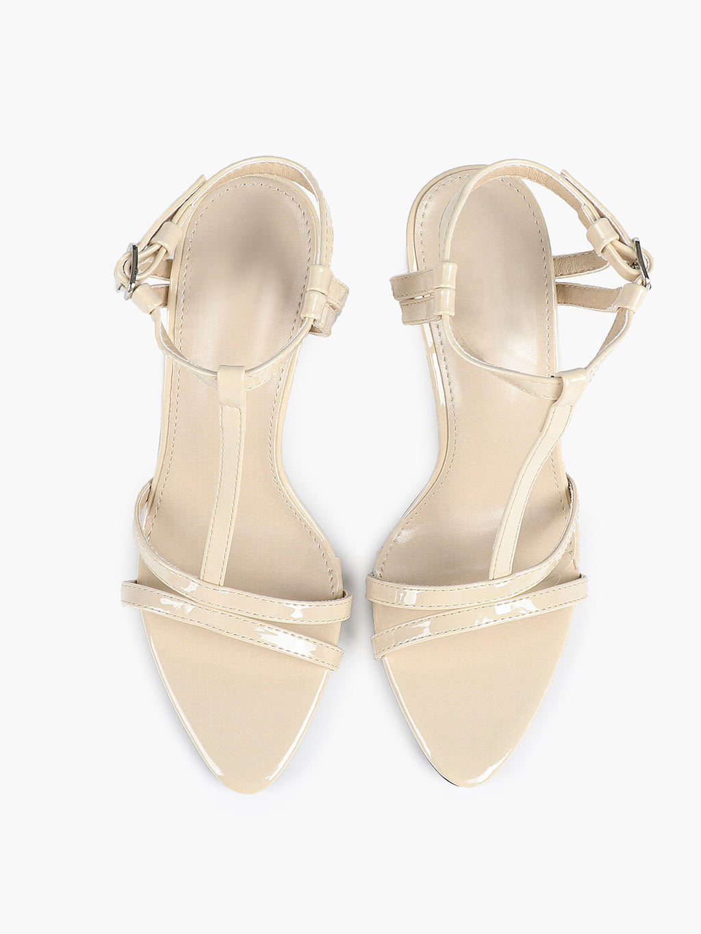 T-Strap Ankle Strap High Heel Sandals Open Toe Block Heels Date Night Office Work Shoes