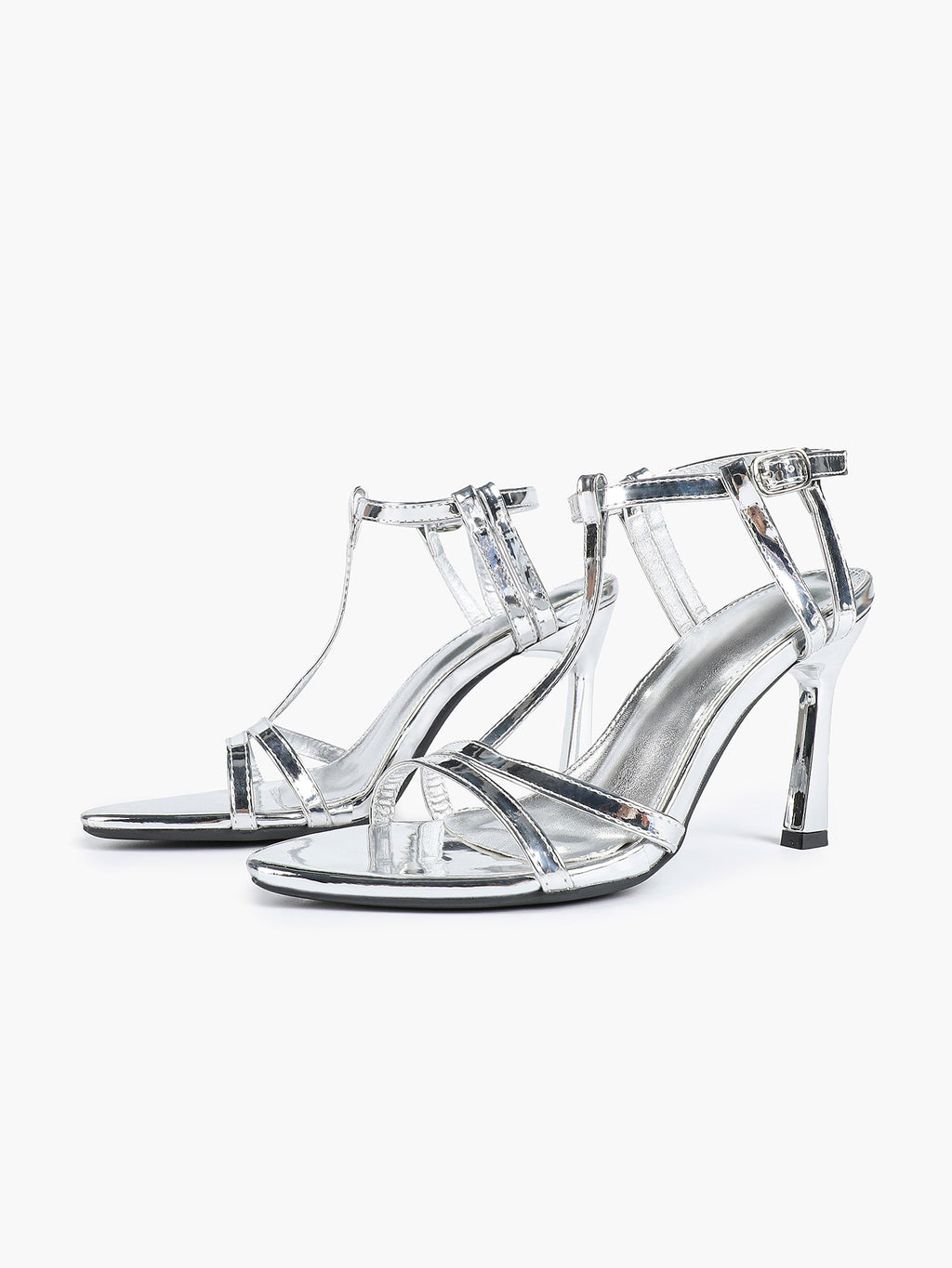 T-Strap Ankle Strap High Heel Sandals Open Toe Block Heels Date Night Office Work Shoes