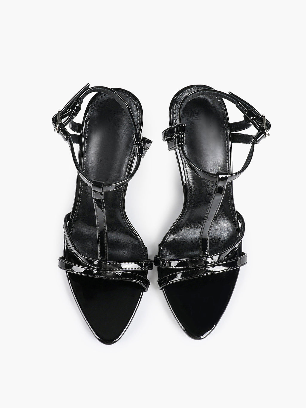 T-Strap Ankle Strap High Heel Sandals Open Toe Block Heels Date Night Office Work Shoes