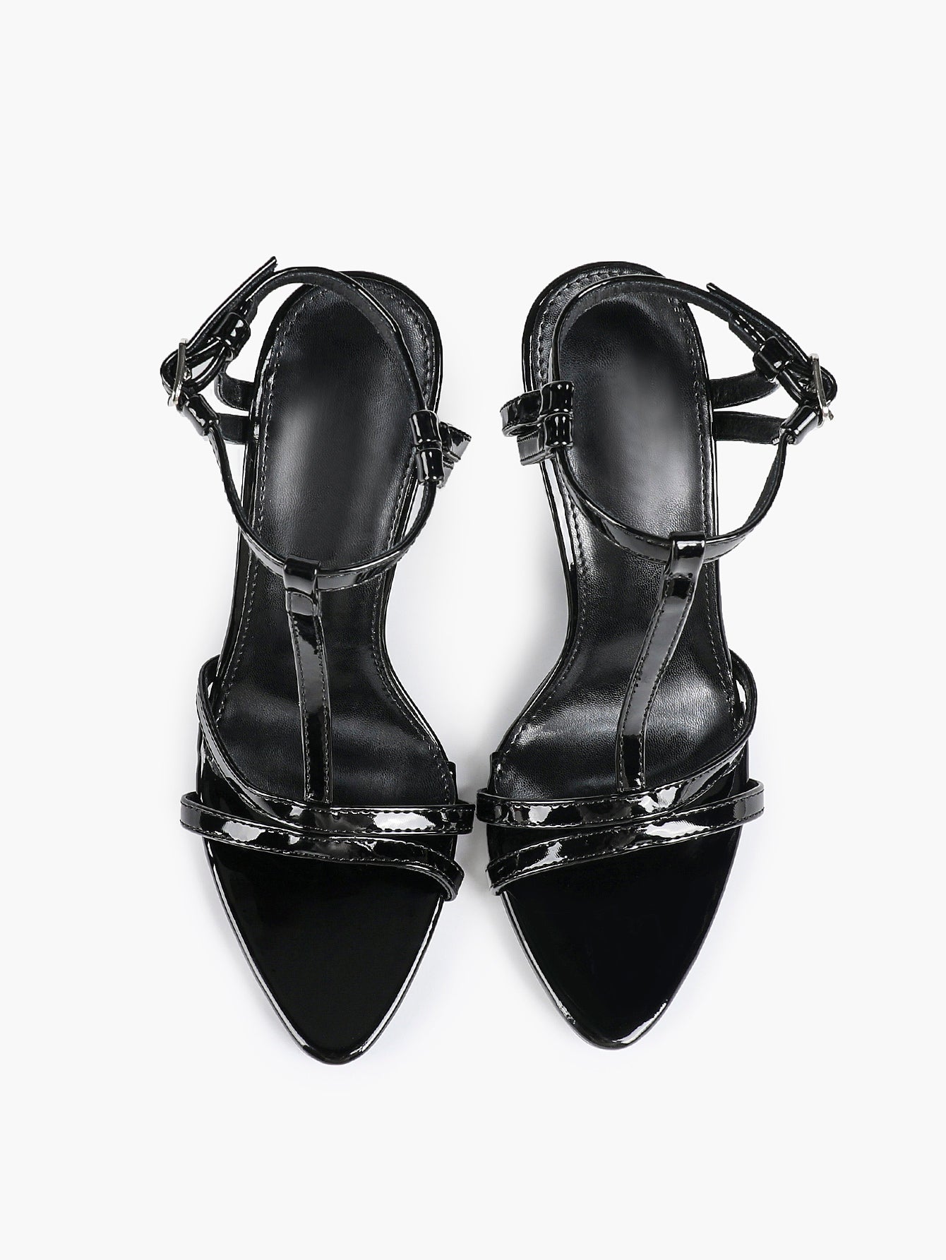 T-Strap Ankle Strap High Heel Sandals Open Toe Block Heels Date Night Office Work Shoes