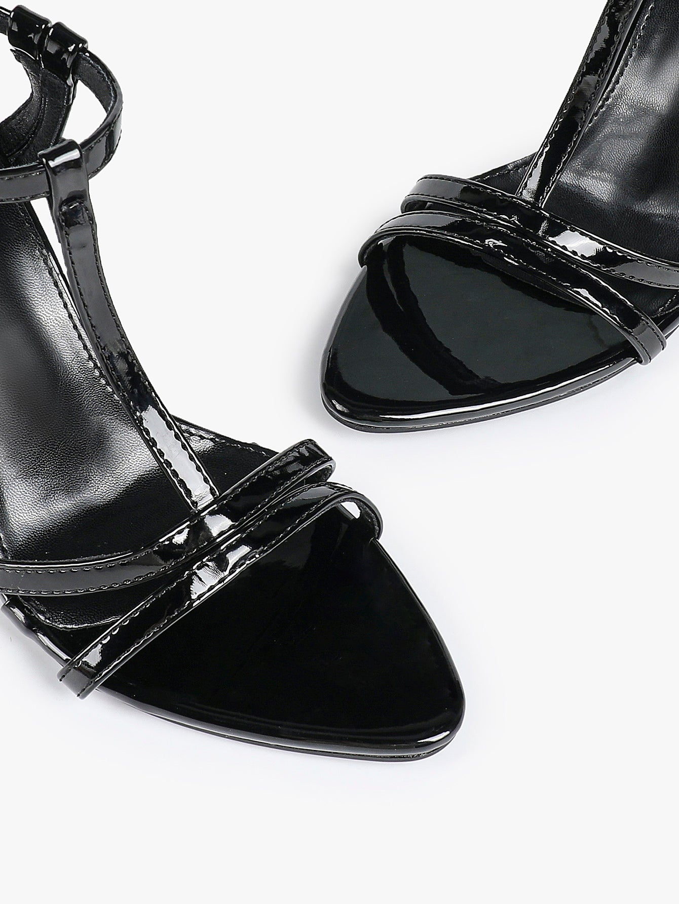 T-Strap Ankle Strap High Heel Sandals Open Toe Block Heels Date Night Office Work Shoes