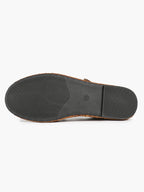 Women's Black Velvet Double-Strap Mary Jane Flats Pointed Toe Slip On Shoes Casual Shoes ISHIFIVAN