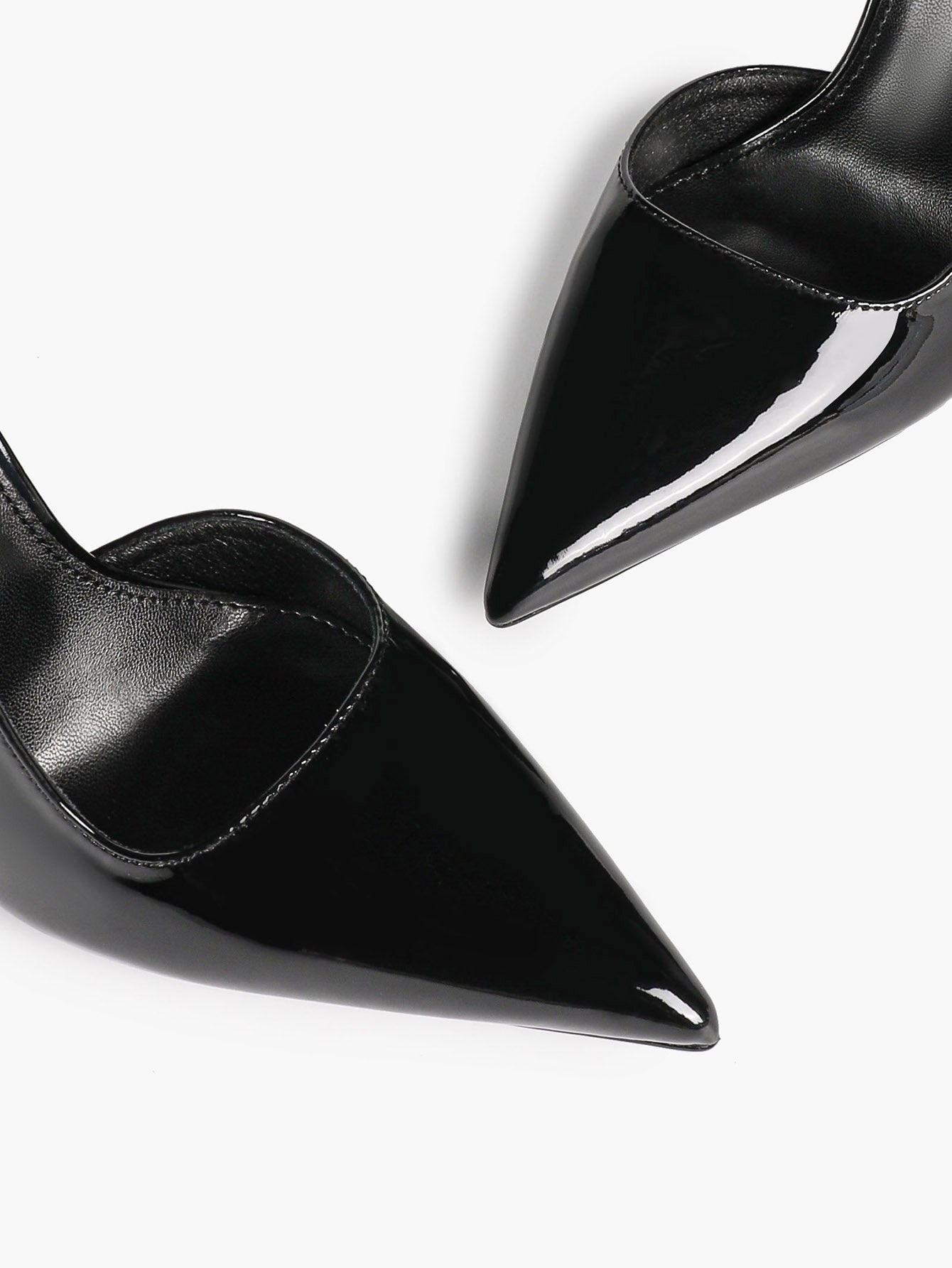 Women's Patent Pointed Toe Slingback High Heel Pumps Work Wedding Guest Date Night