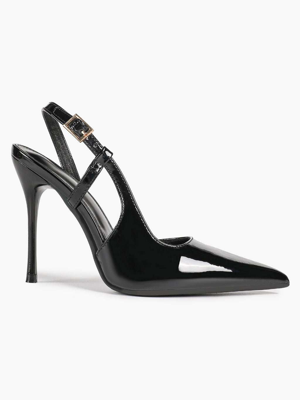 Women's Patent Pointed Toe Slingback High Heel Pumps Work Wedding Guest Date Night