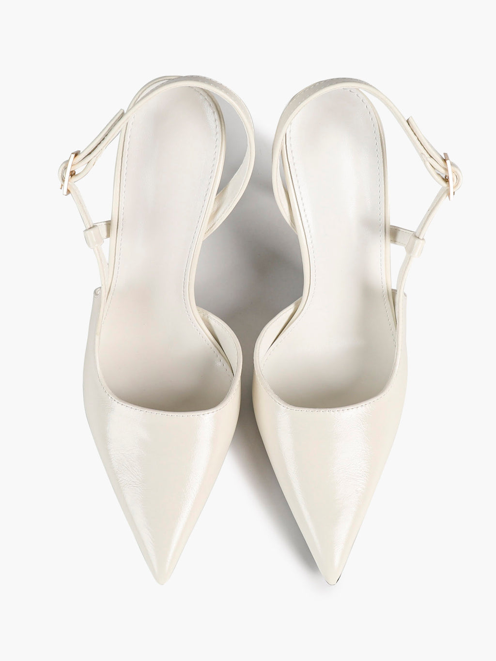 Women's Patent Pointed Toe Slingback High Heel Pumps Work Wedding Guest Date Night