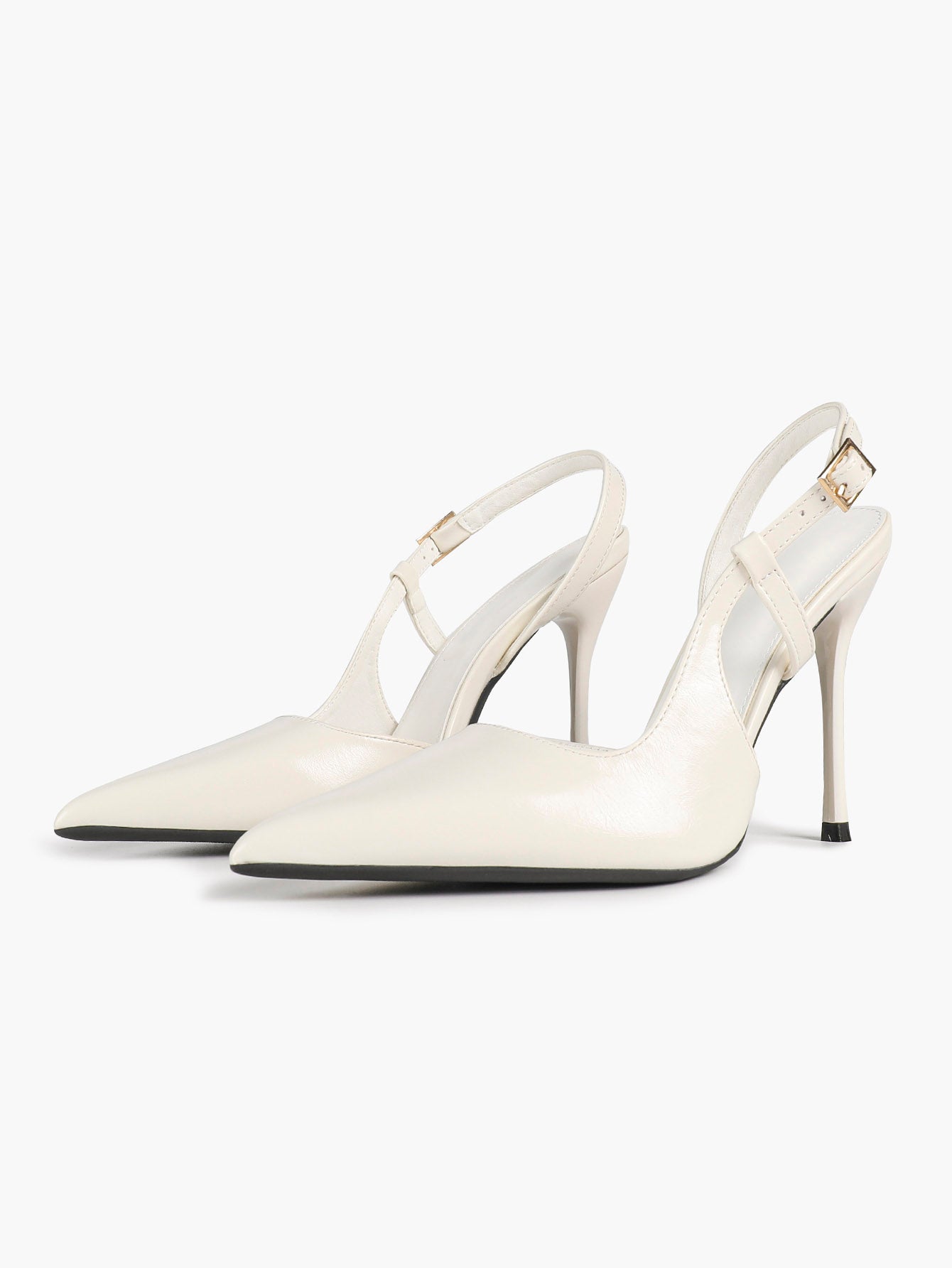 Women's Patent Pointed Toe Slingback High Heel Pumps Work Wedding Guest Date Night