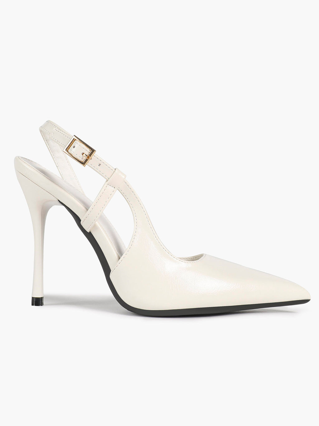 Women's Patent Pointed Toe Slingback High Heel Pumps Work Wedding Guest Date Night