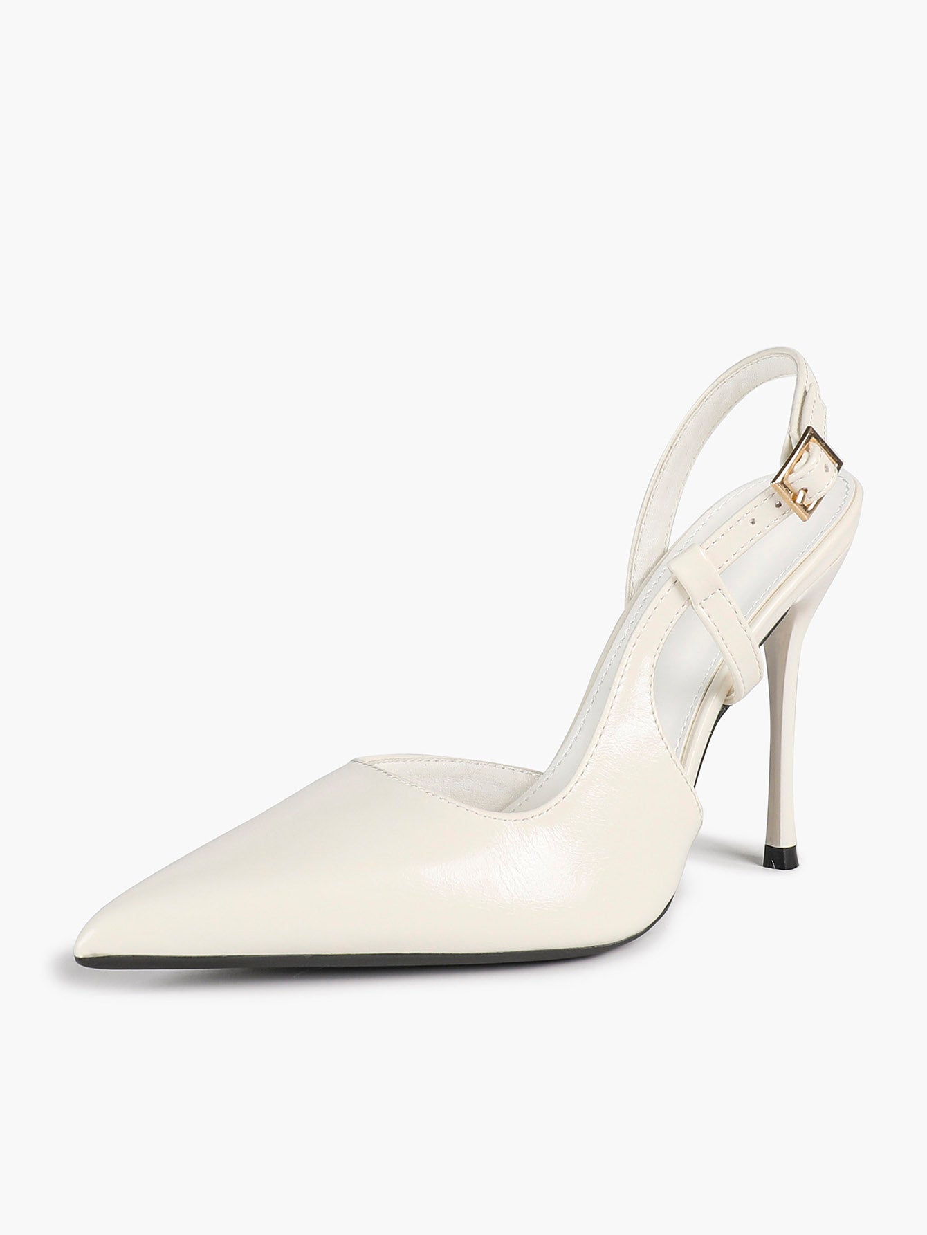Women's Patent Pointed Toe Slingback High Heel Pumps Work Wedding Guest Date Night