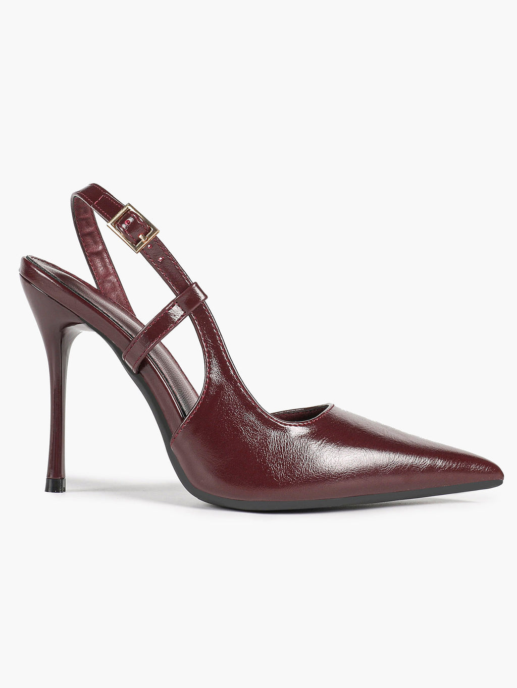 Women's Patent Pointed Toe Slingback High Heel Pumps Work Wedding Guest Date Night