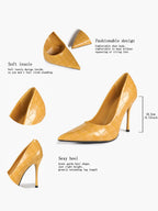 Classic Pointed Toe Stiletto Heels - Office Business Meetings Shoes