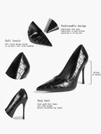 Classic Pointed Toe Stiletto Heels - Office Business Meetings Shoes