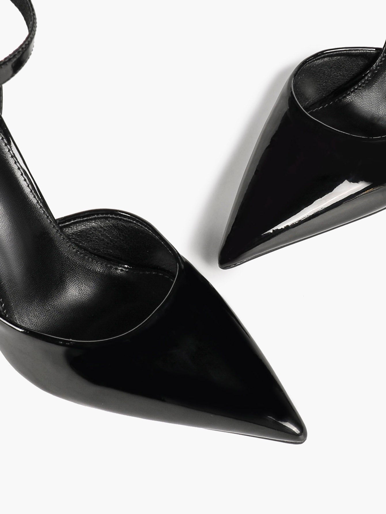 Pointed Toe Side Cutout Stiletto Heels Ankle Strap Pumps Party Office Night Out