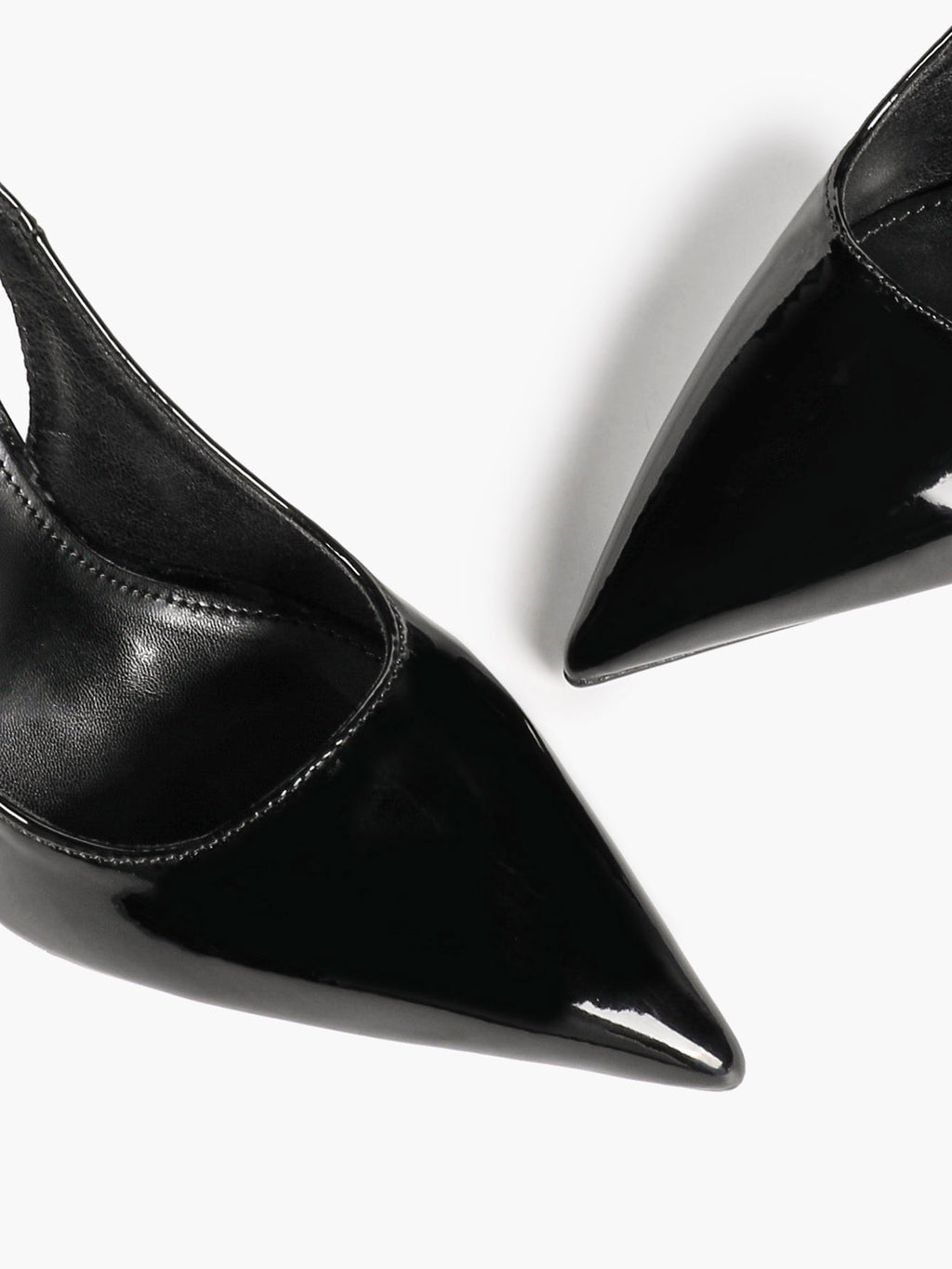 Black Slingback Heels Pointed Toe Stiletto Pumps Elegant Dress Shoes Date Night Casual Wear