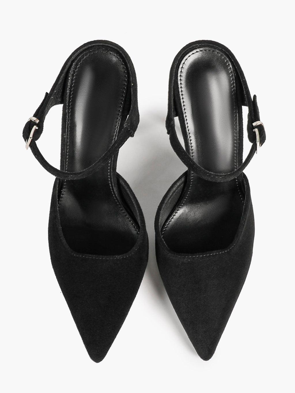 Pointed Toe Burgundy Side Cutout Stiletto Pumps Women Ankle Strap High Heels Evening Party