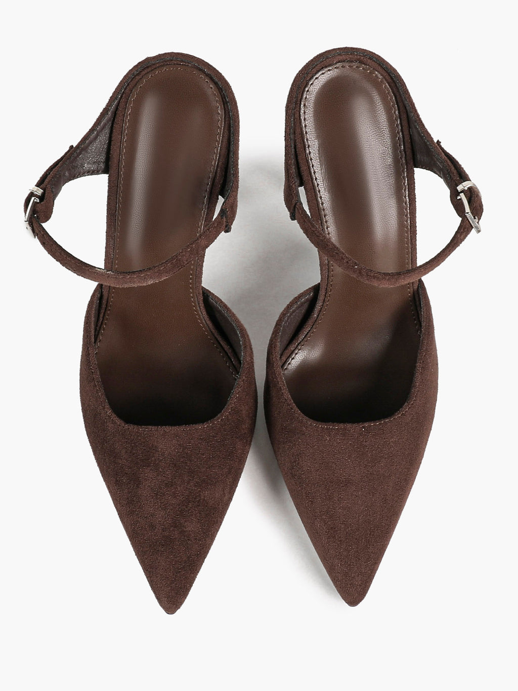 Pointed Toe Burgundy Side Cutout Stiletto Pumps Women Ankle Strap High Heels Evening Party