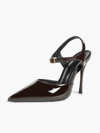 Women's Pointed Toe Stiletto Pumps with Adjustable Buckle Elegant Shoes for Party Night Out