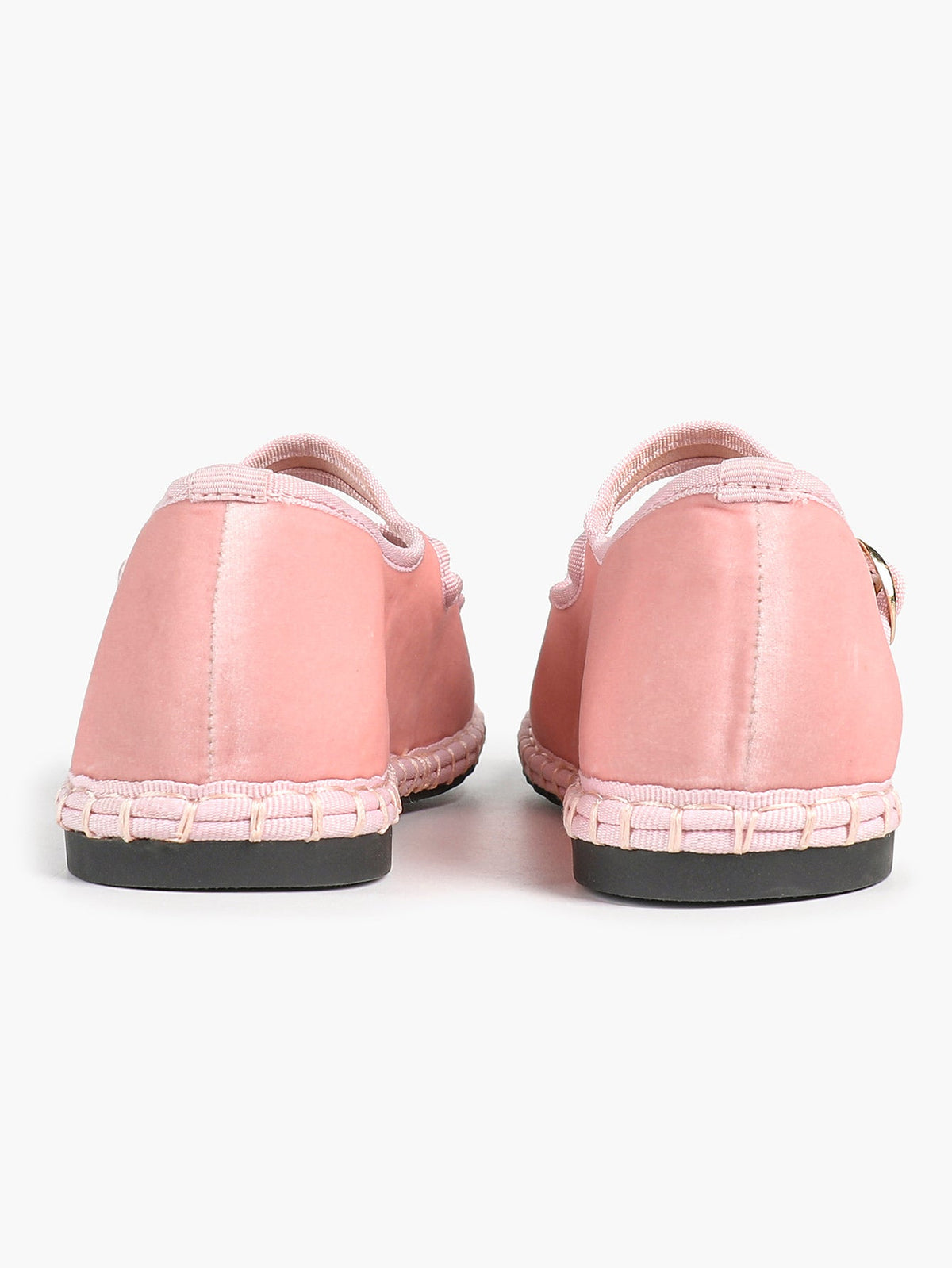 Women's Black Velvet Double-Strap Mary Jane Flats Pointed Toe Slip On Shoes Casual Shoes ISHIFIVAN