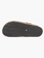 Casual Taupe Suede Clogs Slip-On Birkenstock-Style Mules for Weekend Trips