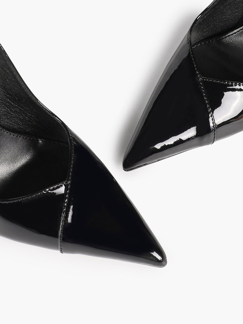 Women's Black Slingback Heels Pointed Toe Gold Buckle Stilettos Office Meeting Formal Evening Pumps