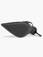 Women's Black Patent Leather Pointed Toe T-Strap Stiletto Mules