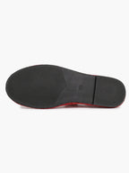 Women's Woven Mary Jane Flats Brown Trim Slip On Shoes Vacation Dailywear Shoes ISHIFIVAN