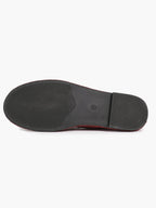 Black Velvet Flower Embroidered Mary Jane Flats Bow Tie Shoes Casual Outing Shoes ISHIFIVAN