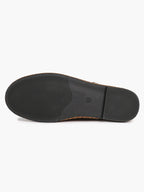 Brown Velvet Mary Jane Flats Slip On Weekend Casual Shoes ISHIFIVAN
