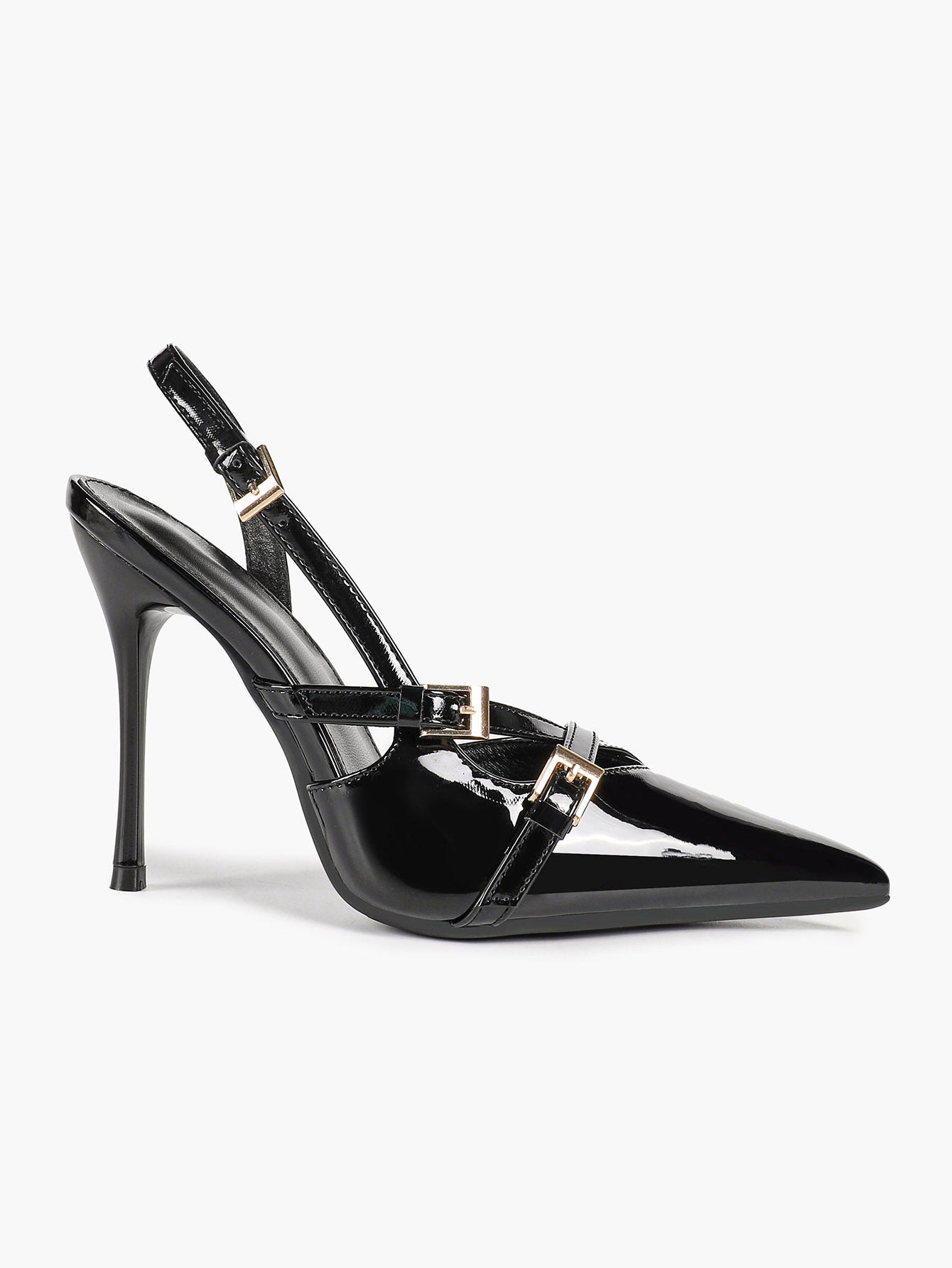 Women's Burgundy Pointed Toe Slingback Heels Multi Stiletto Pumps Elegant Heels Formal Evening Party