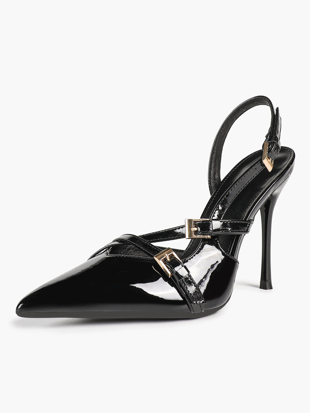 Women's Burgundy Pointed Toe Slingback Heels Multi Stiletto Pumps Elegant Heels Formal Evening Party