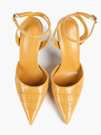 Classic Pointed Toe Ankle Strap Stilettos - Formal Event Heels