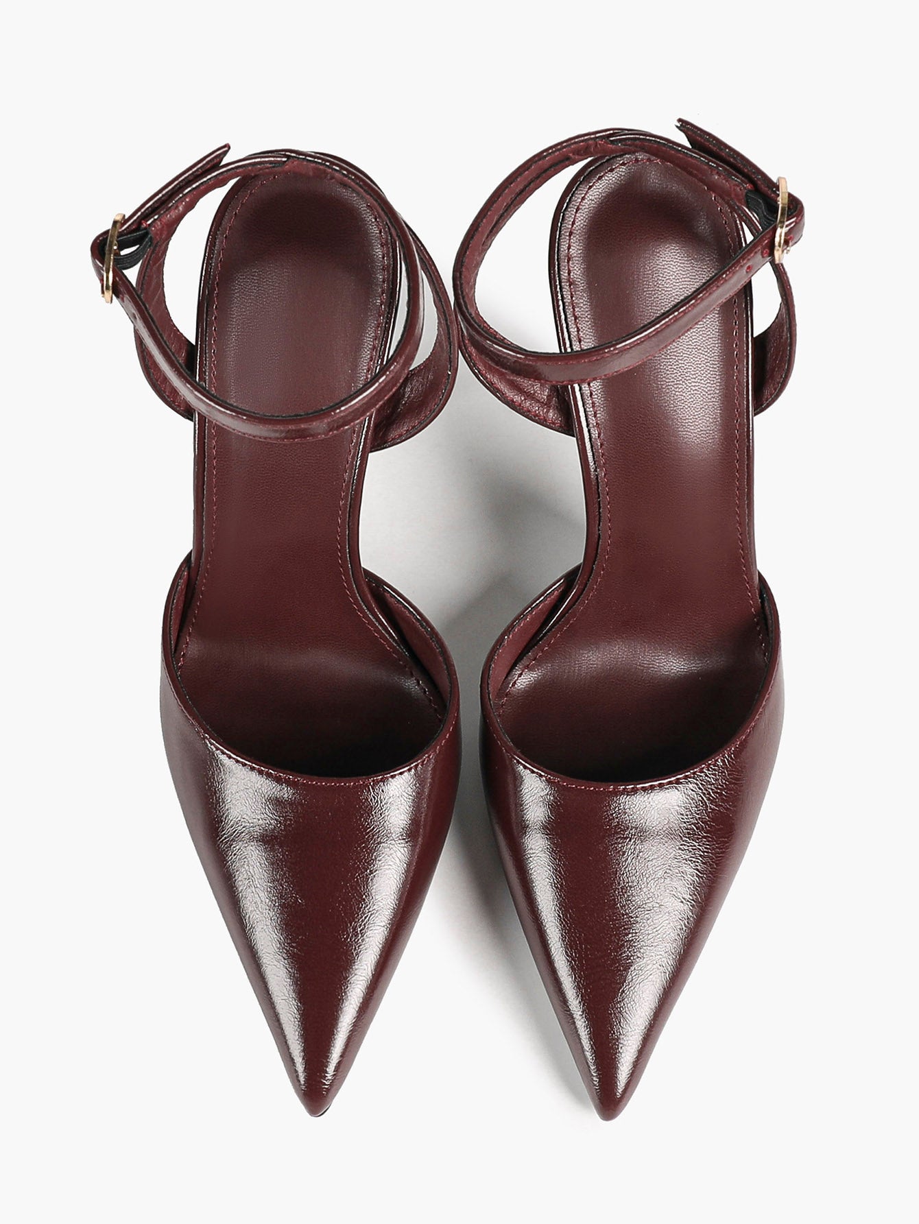 Classic Pointed Toe Ankle Strap Stilettos - Formal Event Heels