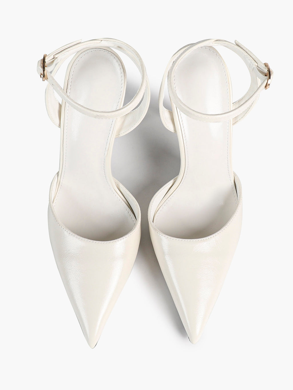 Classic Pointed Toe Ankle Strap Stilettos - Formal Event Heels