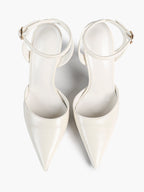 Classic Pointed Toe Ankle Strap Stilettos - Formal Event Heels