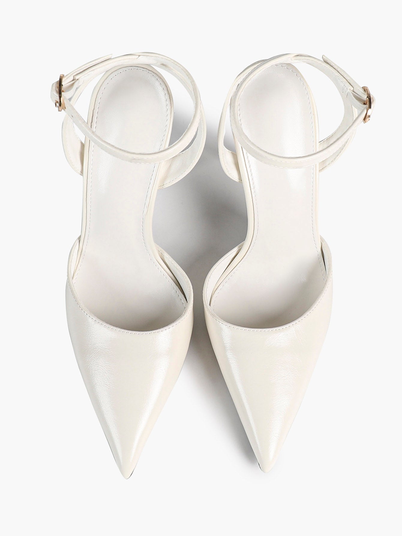 Classic Pointed Toe Ankle Strap Stilettos - Formal Event Heels
