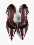 Women's Pointed Toe Patent D'Orsay Pumps Heels Party Casual Shoes