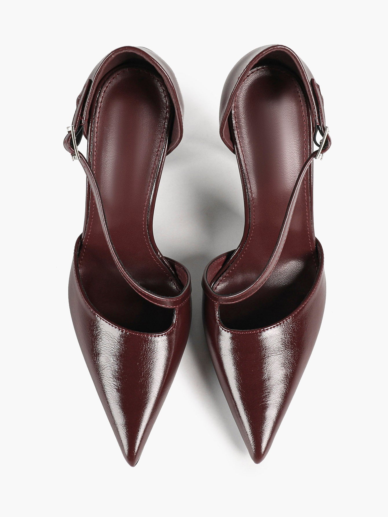 Women's Pointed Toe Patent D'Orsay Pumps Heels Party Casual Shoes