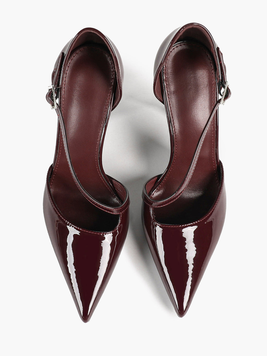 Women's Pointed Toe Patent D'Orsay Pumps Heels Party Casual Shoes