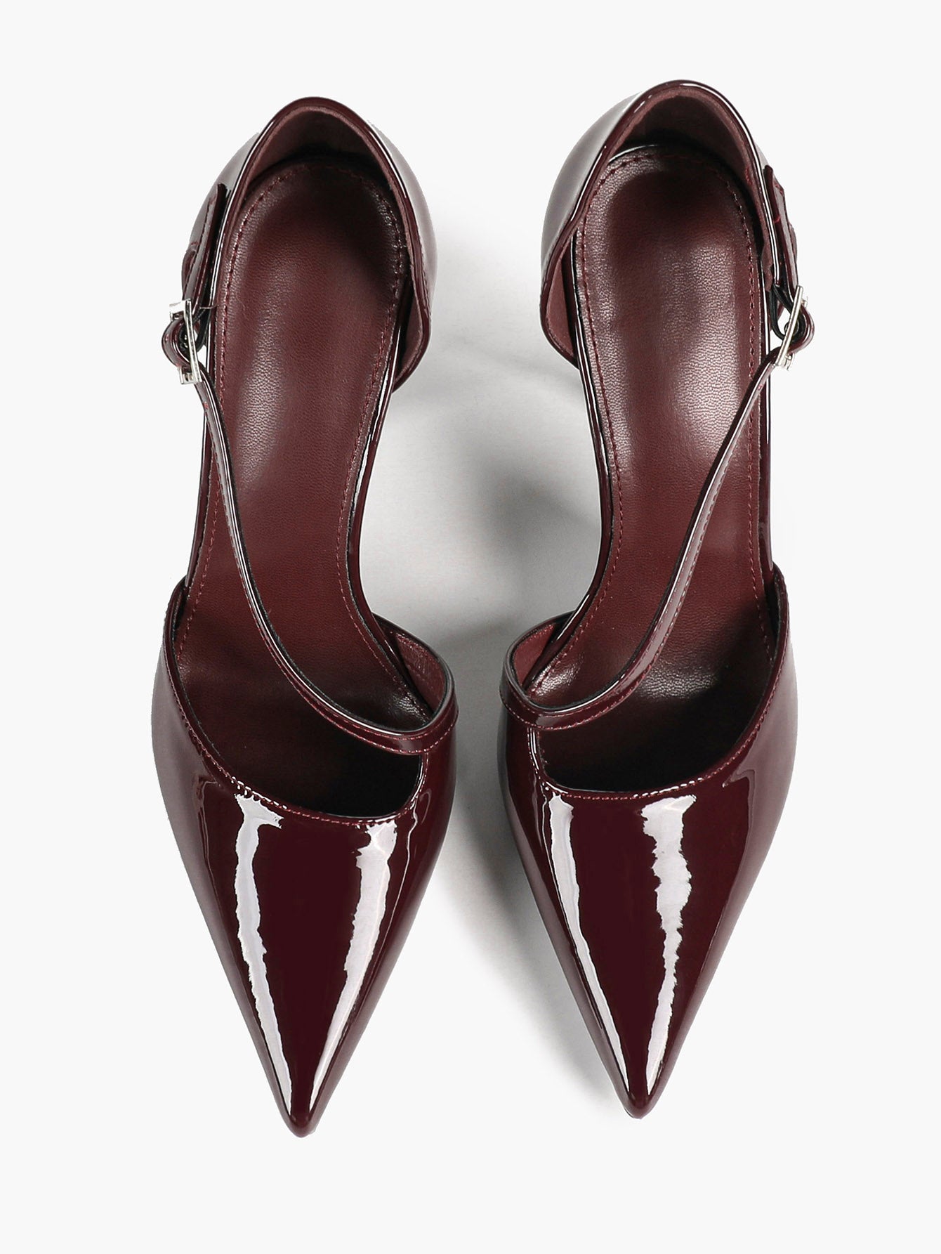 Women's Pointed Toe Patent D'Orsay Pumps Heels Party Casual Shoes