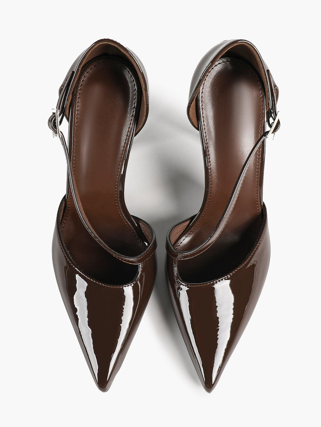 Women's Pointed Toe Patent D'Orsay Pumps Heels Party Casual Shoes