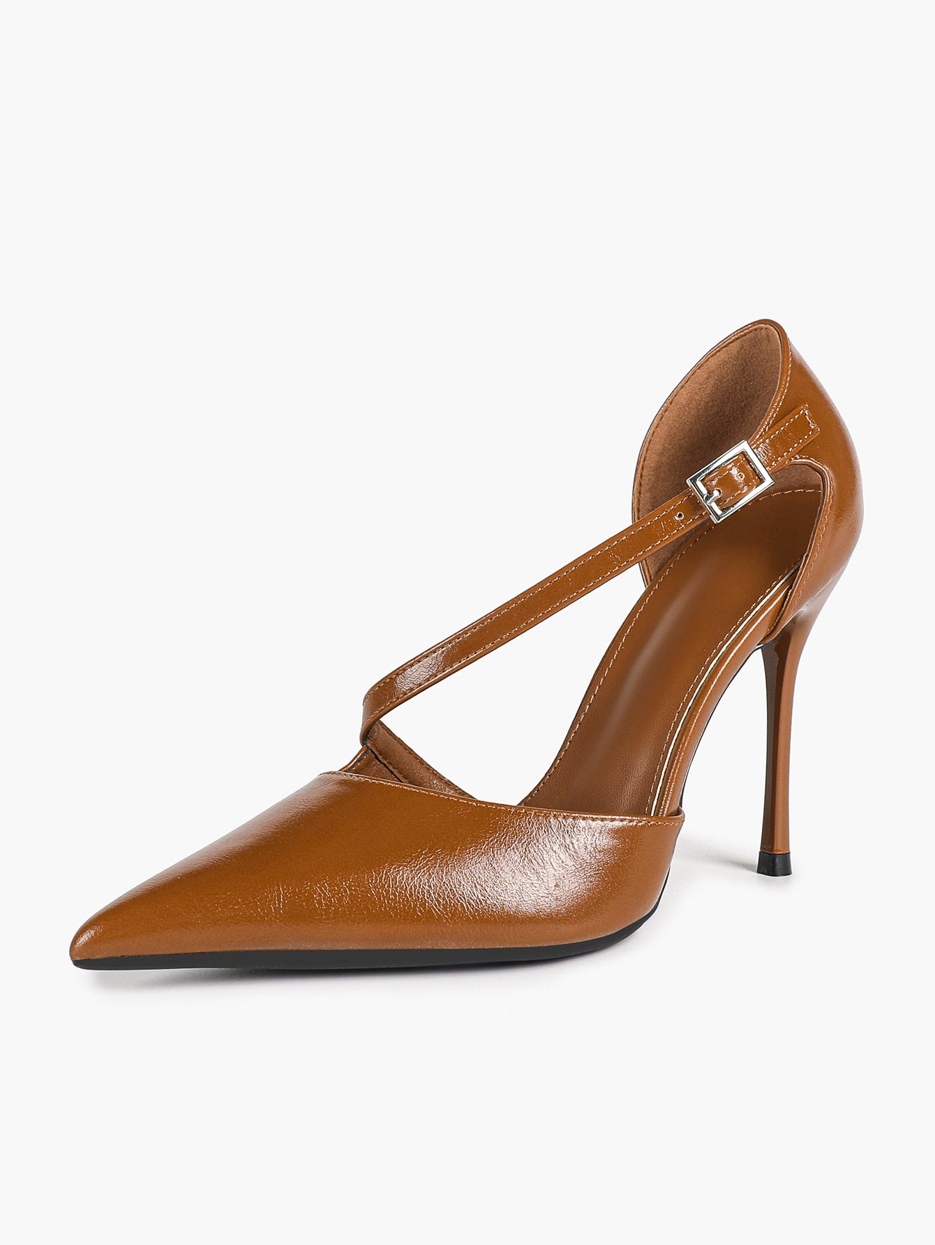 Women's Pointed Toe Patent D'Orsay Pumps Heels Party Casual Shoes