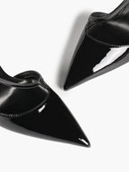 Women's Pointed Toe Patent D'Orsay Pumps Heels Party Casual Shoes