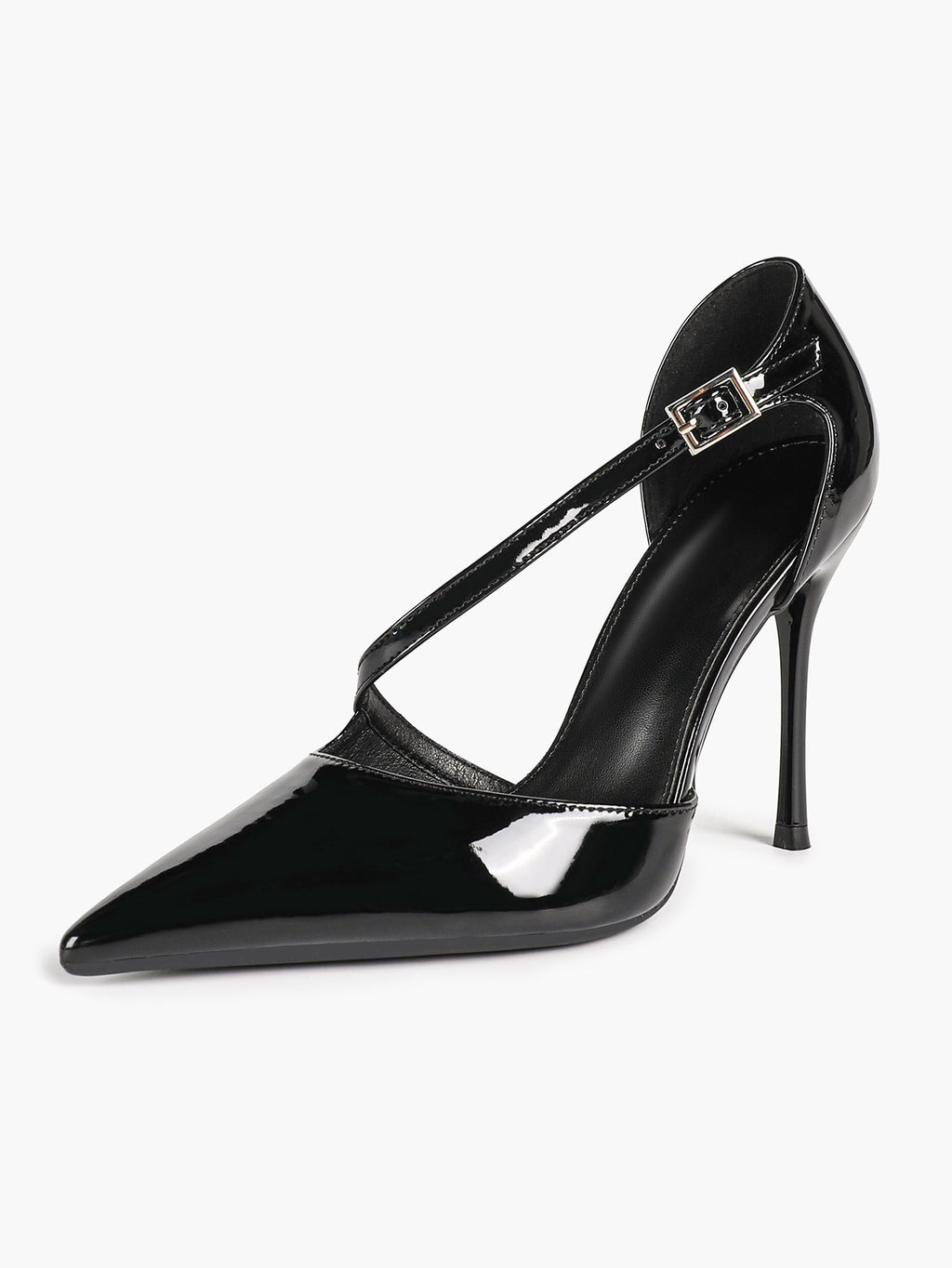 Women's Pointed Toe Patent D'Orsay Pumps Heels Party Casual Shoes
