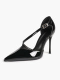 Women's Pointed Toe Patent D'Orsay Pumps Heels Party Casual Shoes