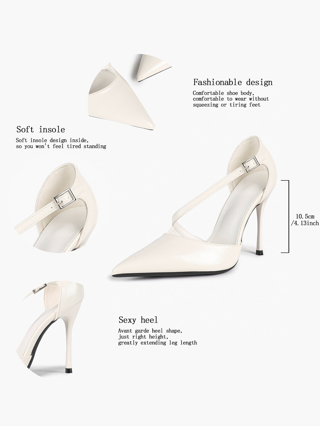 Women's Pointed Toe Patent D'Orsay Pumps Heels Party Casual Shoes