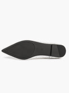 Black Mesh Ballet Flats Lace Pointed Toe Slip On Work Shoes Casual Outfits