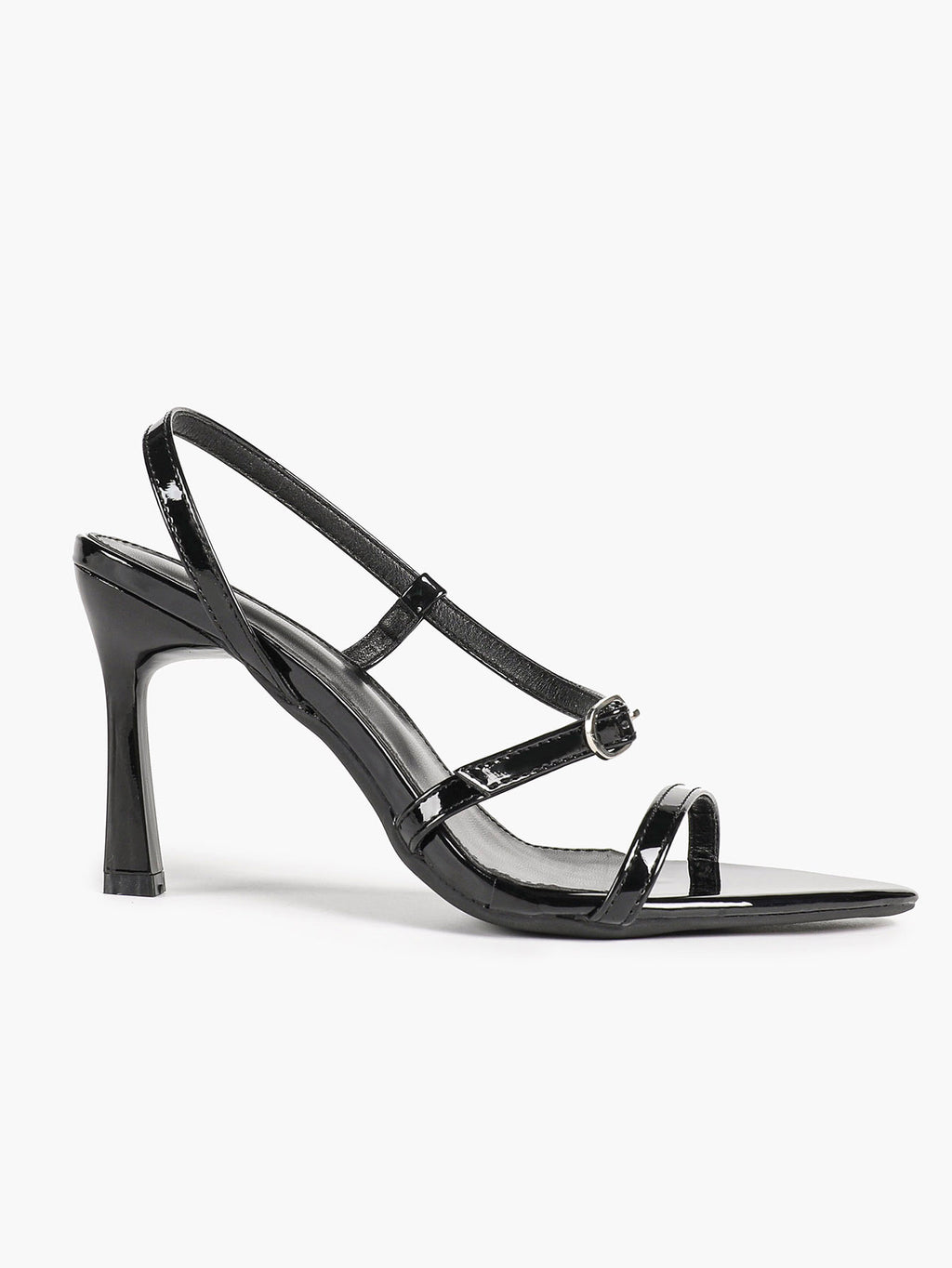Brown Strappy Slingback Sandals Open Toe Block Heel Adjustable Buckle Casual Daily Wear